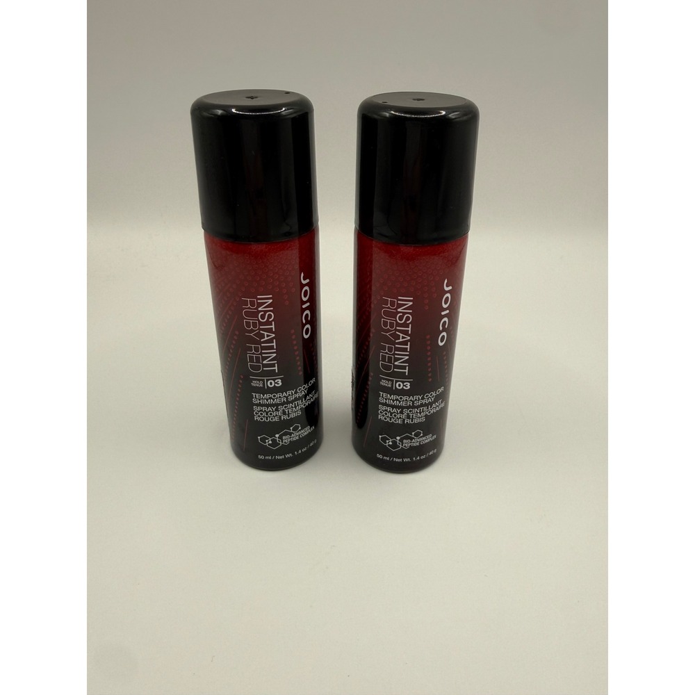 Joico InstaTint Ruby Red Temporary Color Shimmer Spray 1.4 oz Set of 2 New